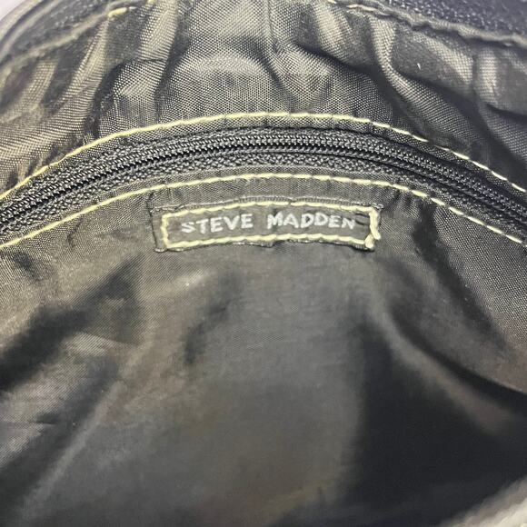 Steve Madden Black Hobo Shoulder Bag – Embellished Rhinestone Shoulder Strap - Picture 6 of 11